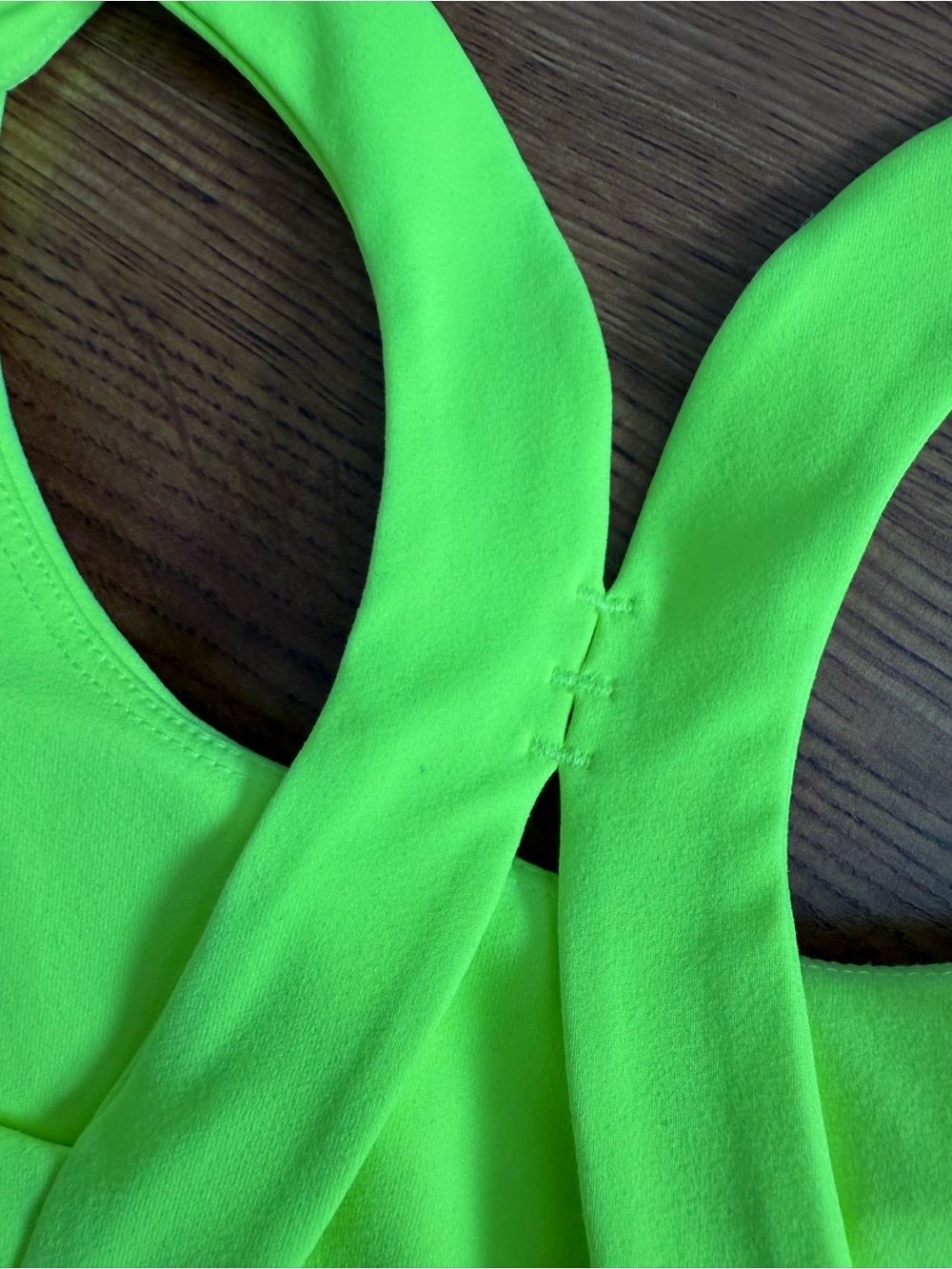 Mono B sports bra neon yellow - Picture 3 of 6